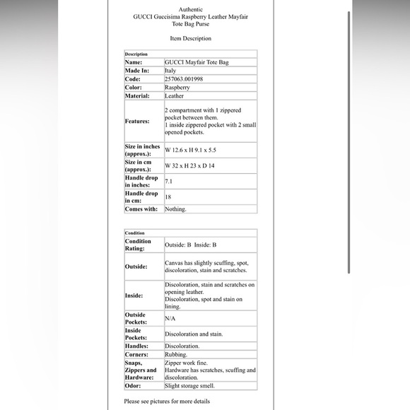 Gucci Burgundy Embossed Shoulder Bag - Picture 13 of 13